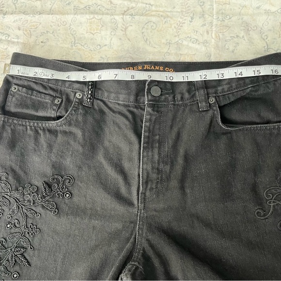 Classic Black Straight Leg Denim Jeans - Picture 3 of 15